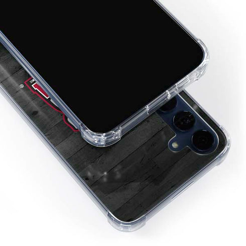 University of Alabama Basketball Wood Galaxy A35 5G Clear Case